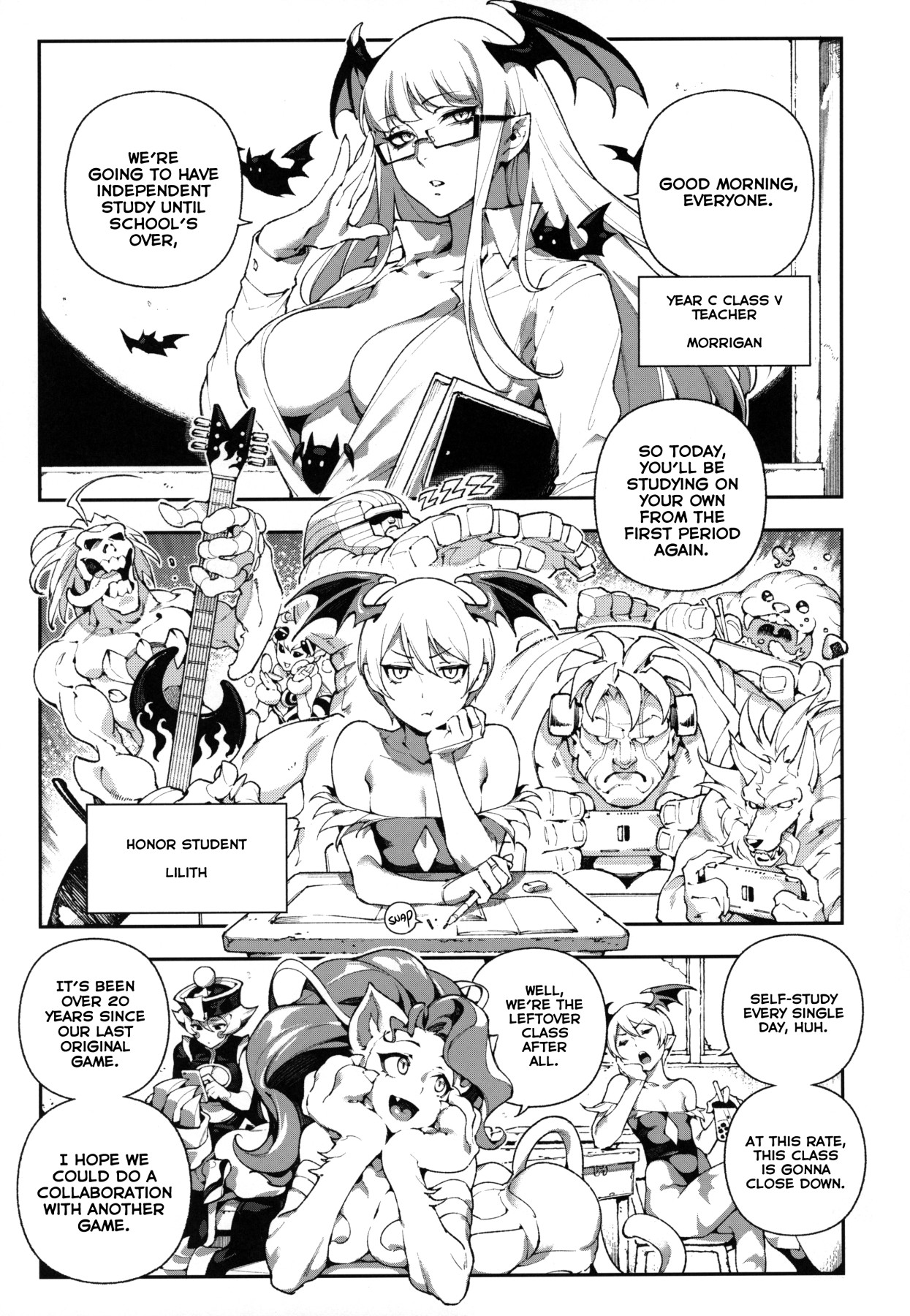 Hentai Manga Comic-Fighter Girls - Vampire-Read-3